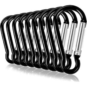 UPINS Aluminum Keychain Carabiner Spring Clip D Shape Hook Durable Sport Accessories