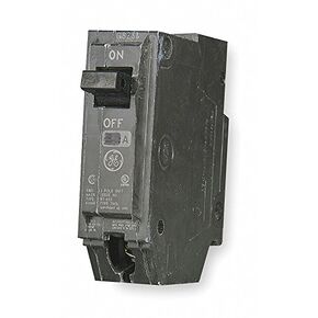 GE Plug in Circuit Breaker, THQL, Number of Poles 1, 25 Amps, 120VAC, Standard