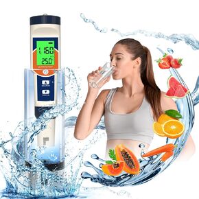 جهاز اختبار مياه الهيدروجين من Yewhick، مجموعة عداد درجة الحرارة 4 في 1 PH ORP H2، جهاز قياس درجة الحرارة H2 PPB/PPM، جهاز اختبار الهيدروجين المذاب لزجاجة مياه الهيدروجين، جهاز قياس درجة الحموضة الهيدروجيني الدقيق لمياه الشرب in Kuwait