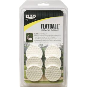 IZZO Golf Flatball Swing Golf Training Aid, White