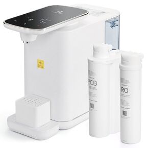 نظام تنقية المياه بالتناضح العكسي من Airthereal Pristine Pro6H، موزع مياه ساخن فوري، حجم ودرجات حرارة مياه قابلة للتعديل، قفل للأطفال، تنقية 4 مراحل، نسبة تصريف منخفضة 3:1