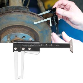 Acouto Brake Disc Caliper Measuring Tool 0‑60mm Metric Brake Disc Depth Measuring Caliper Tire Tread Depth Gauge 0.1mm Accuracy Portable
