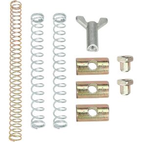 YOXUFA Rear Drum Brake Adjuster Hardware Kit for TRX200sx 300Fourtrax ATC125M 250SX TRX125 400 450 CT70 Z50 SL70 SL125 CT90 Classic Bike Motorcycle ATV Brake Cable Adjuster Nut Joint Pin Spring 2 Set