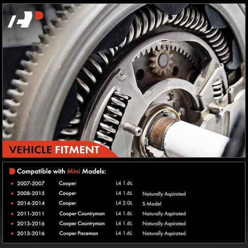 A-Premium Clutch Flywheel Compatible with Mini Cooper 2007-2015, Cooper Countryman 2011 2013-2016, Cooper Paceman 2013-2016, 1.6L 2.0L, 6 Bolt Holes, 133 Teeth, Manual Trans., Replace# 11227561765 in Saudi Arabia