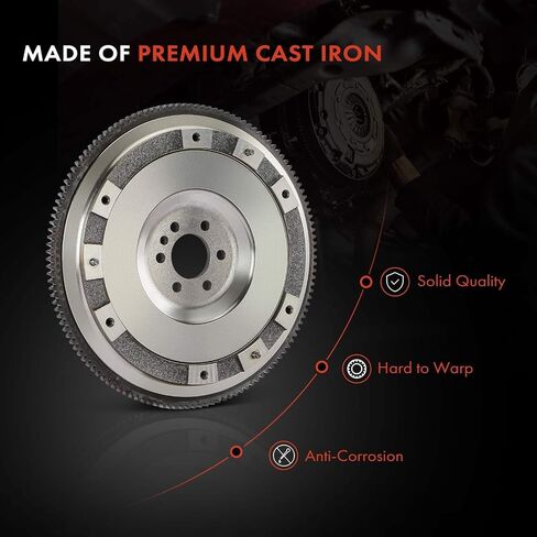A-Premium Clutch Flywheel Compatible with Mini Cooper 2007-2015, Cooper Countryman 2011 2013-2016, Cooper Paceman 2013-2016, 1.6L 2.0L, 6 Bolt Holes, 133 Teeth, Manual Trans., Replace# 11227561765 in Saudi Arabia
