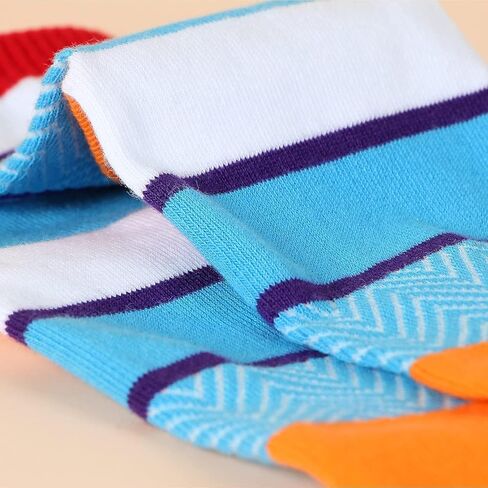 جوارب CICIFAUS لأصابع القدم للرجال والنساء، جوارب رياضية للجري بخمسة أصابع للكاحل/ربع جوارب قابلة للتنفس خفيفة الوزن، 6 أزواج in Kuwait