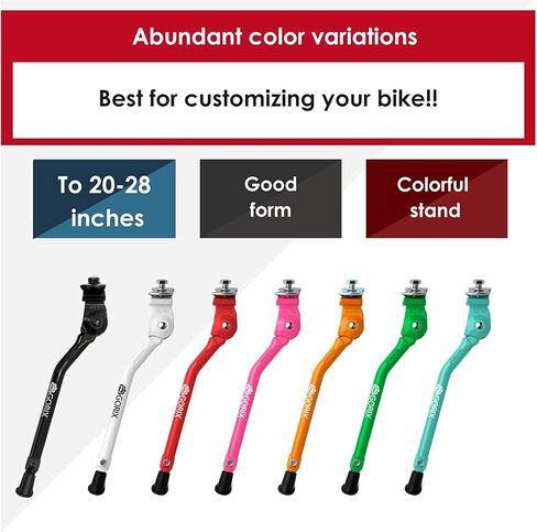 GORIX Bike Kickstand Side Road Mountain Bicycle Adjustable Portable(GX-KC22AAJ-Z(Global Edition)) in Kuwait