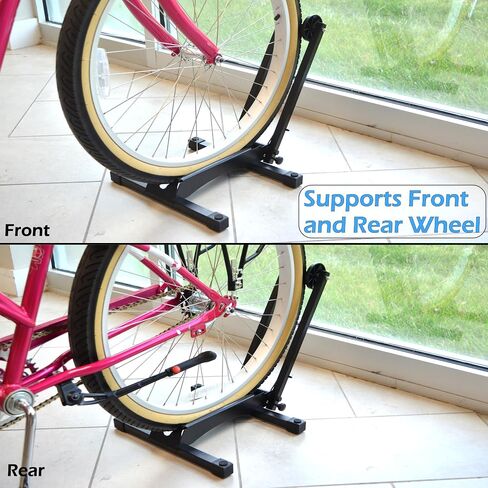Lumintrail Bike Floor Foldable Storage Stand for Mountain and Road Bicycle Indoor Outdoor Garage Storage in Kuwait