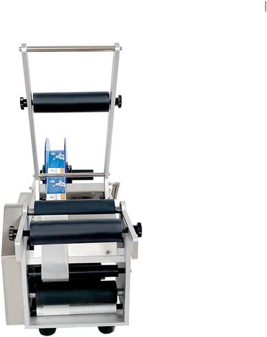 longxuanyinHanchen Semi-Automatic Round Bottle Labeling Machine, Adjustable Labeler Label Applicator Machine for φ0.6-4.7" Cylinder 20-40pcs/min in Saudi Arabia