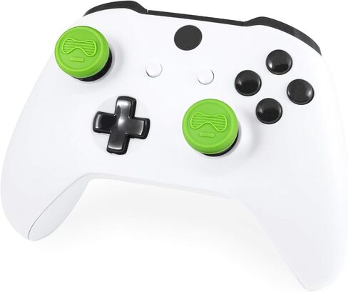 عصا التحكم KontrolFreek Icon X Performance Thumbsticks لأجهزة Xbox One وXbox Series X | 2 محدب متوسط ​​الارتفاع | أخضر in Kuwait