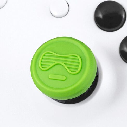 عصا التحكم KontrolFreek Icon X Performance Thumbsticks لأجهزة Xbox One وXbox Series X | 2 محدب متوسط ​​الارتفاع | أخضر in Kuwait