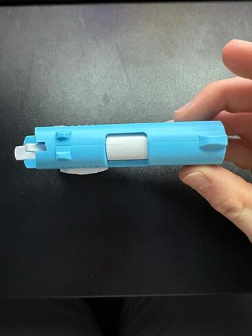 Fidget Gun Toy, 3D Printed Mini Toy, Stress Shot, Gravity Fidget Toy, Gun Fidget Toy, Fidget Toys Adults & Kids, Blue in Saudi Arabia