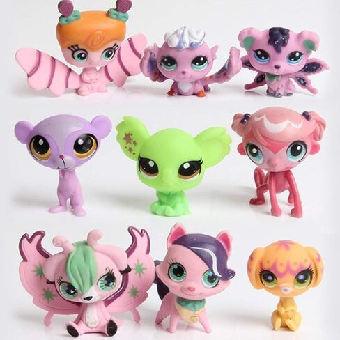 20 قطعة من دمية الحيوانات الأليفة الصغيرة الجميلة ذات العين الكبيرة من HYSTYLE، تزيين كعكة الحيوانات الأليفة الصغيرة اللطيفة، مجموعة دمية لعبة أعلى الكعكة، نمط عشوائي متنوع in Kuwait