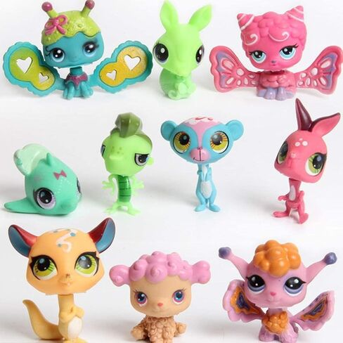 20 قطعة من دمية الحيوانات الأليفة الصغيرة الجميلة ذات العين الكبيرة من HYSTYLE، تزيين كعكة الحيوانات الأليفة الصغيرة اللطيفة، مجموعة دمية لعبة أعلى الكعكة، نمط عشوائي متنوع in Kuwait