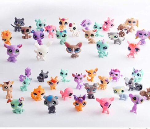 20 قطعة من دمية الحيوانات الأليفة الصغيرة الجميلة ذات العين الكبيرة من HYSTYLE، تزيين كعكة الحيوانات الأليفة الصغيرة اللطيفة، مجموعة دمية لعبة أعلى الكعكة، نمط عشوائي متنوع in Kuwait