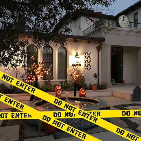 Halloween Caution Tape 1.9inch x 82Feet Halloween Decorations Caution Tape Halloween Tape Halloween Fright Tape Scary Hazard Warning Tape for Halloween Party Decorations Indoor Outdoor (Do Not Enter) in Saudi Arabia