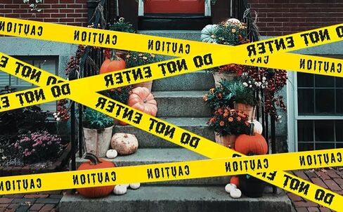 Halloween Caution Tape 1.9inch x 82Feet Halloween Decorations Caution Tape Halloween Tape Halloween Fright Tape Scary Hazard Warning Tape for Halloween Party Decorations Indoor Outdoor (Do Not Enter) in Saudi Arabia