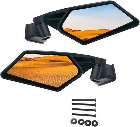 مرآة الرؤية الخلفية الجانبية 1.75 بوصة مرايا السباق المتوافقة مع UTV 2017-2020 Can Am Maverick X3 Max Turb 2006-2009 سوزوكي رباعية المتسابق 450 حزمة من 2 in Kuwait