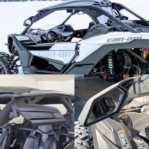 مرآة الرؤية الخلفية الجانبية 1.75 بوصة مرايا السباق المتوافقة مع UTV 2017-2020 Can Am Maverick X3 Max Turb 2006-2009 سوزوكي رباعية المتسابق 450 حزمة من 2 in Kuwait