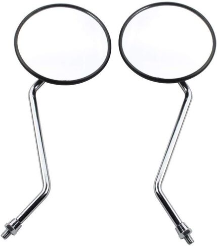 GOOFIT 8mm Black Round Rearview Mirror for 50cc 70cc 90cc 110cc 125cc 150cc 200cc 250cc ATV Quad Scooter Motorcycle Pit Dirt Bike Moped in Saudi Arabia