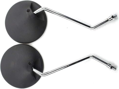 GOOFIT 8mm Black Round Rearview Mirror for 50cc 70cc 90cc 110cc 125cc 150cc 200cc 250cc ATV Quad Scooter Motorcycle Pit Dirt Bike Moped in Saudi Arabia