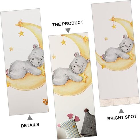 2 ورقة ملصقات غرفة الأطفال الحضانة الشارات ملصقات الحائط للأطفال ديكور الطفل القابل للإزالة جدار الشارات جدار الفن الحضانة الحيوانات جدار الشارات غرفة الطفل الجدار ملصق PVC صائق فتاة in Kuwait