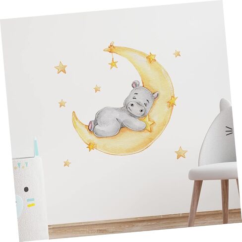 2 ورقة ملصقات غرفة الأطفال الحضانة الشارات ملصقات الحائط للأطفال ديكور الطفل القابل للإزالة جدار الشارات جدار الفن الحضانة الحيوانات جدار الشارات غرفة الطفل الجدار ملصق PVC صائق فتاة in Kuwait