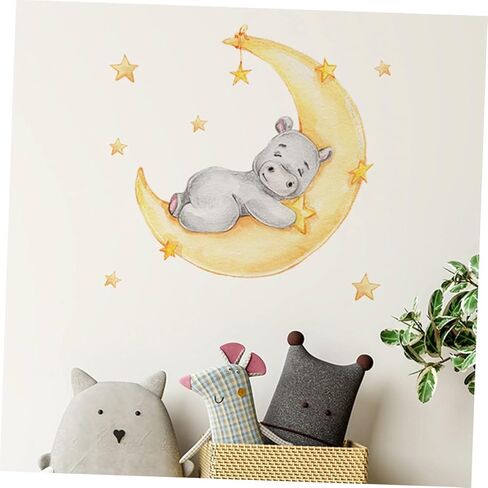2 ورقة ملصقات غرفة الأطفال الحضانة الشارات ملصقات الحائط للأطفال ديكور الطفل القابل للإزالة جدار الشارات جدار الفن الحضانة الحيوانات جدار الشارات غرفة الطفل الجدار ملصق PVC صائق فتاة in Kuwait
