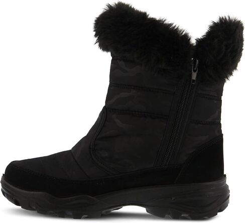 Spring Step Flexus Korine Nylon Boots for Women - Waterproof Camo Print Design Boots - Women's Snow Boots for Outdoor and Work Black EU 39 / US 8.5 in Saudi Arabia
