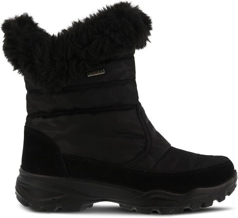 Spring Step Flexus Korine Nylon Boots for Women - Waterproof Camo Print Design Boots - Women's Snow Boots for Outdoor and Work Black EU 39 / US 8.5 in Saudi Arabia
