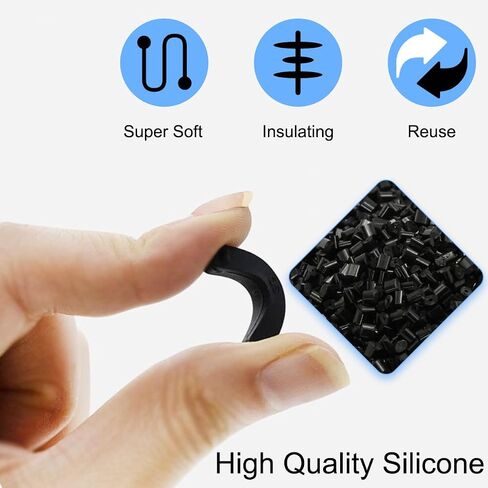 DKARDU USB غطاء منفذ غطاء سيليكون مضاد للغبار، USB C Micro USB نوع A غطاء توصيل لنهاية الإناث، للهاتف المحمول، الكمبيوتر اللوحي، هيكل الكمبيوتر، 60 جهاز كمبيوتر شخصي in Saudi Arabia