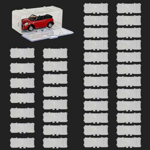 Toys Organizer Storage Case for Hot Wheels Car, for Matchbox Cars, for Mini Cars,1/64 Scale Hot Toy Wheels Display Case Holds 10/40 Cars，Interlocking Hot Car Wheels Storage (White 40 PCS) in Saudi Arabia