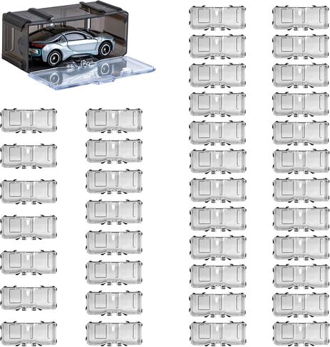 Toys Organizer Storage Case for Hot Wheels Car, for Matchbox Cars, for Mini Cars,1/64 Scale Hot Toy Wheels Display Case Holds 10/40 Cars，Interlocking Hot Car Wheels Storage (White 40 PCS) in Saudi Arabia