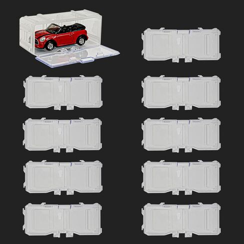 Toys Organizer Storage Case for Hot Wheels Car, for Matchbox Cars, for Mini Cars,1/64 Scale Hot Toy Wheels Display Case Holds 10/40 Cars，Interlocking Hot Car Wheels Storage (White 40 PCS) in Saudi Arabia