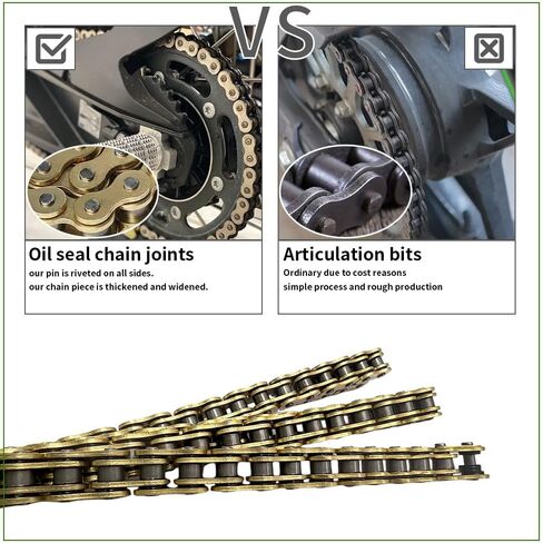 WEICHENGXIN 415H-120L O-Ring Chain for 49cc 60cc 66cc 80cc 2-Stroke Engine Motor Motorized Bicycle Bike Heavy Duty Chain High Power Racing Parts in Saudi Arabia