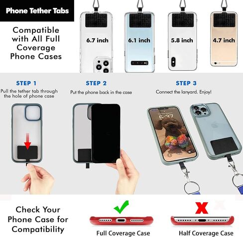 2PK جراب هاتف مقاوم للماء جراب هاتف جاف لهاتف iPhone 13 12 11 Pro Max XS Max Samsung Galaxy s10 Google حتى 7.0 بوصة. حبل قابل للتعديل ومشبك حامل بطاقة الهوية مقاوم للماء. رموز الرحلات البحرية in Kuwait