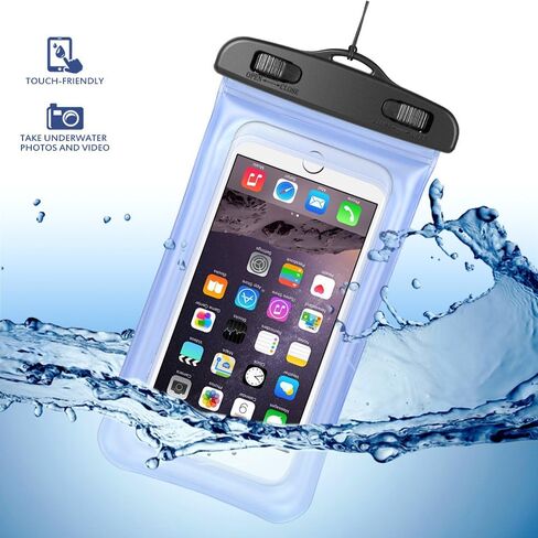 حقيبة هاتف قابلة للطفو ومقاومة للماء مع حافظة حبل لهاتف Samsung Galaxy Note 20 Ultra S21 S22 S23 S24 Ultra S20 Plus A54 A53 A13، iPhone 14 13 12 Pro Max، OnePlus 11 12، Google Pixel 8 7 6 Pro in Kuwait