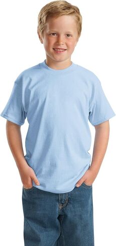 Hanes Youth Comfortblend Ecosmart Tee (Light Blue) (M) in Saudi Arabia