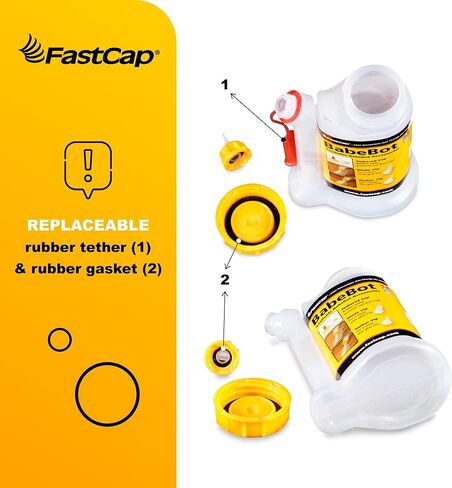 زجاجة صمغ FastCap سعة 16 أونصة، مع نظام مانع للتنقيط مكون من حجرتين. تأتي كل زجاجة مع نصيحتين قابلتين للاستبدال. in Kuwait
