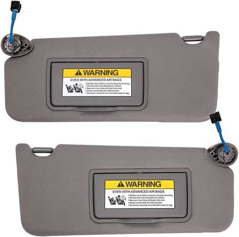 HIMIKI A Pair Gray Left and Right Sun Visor Sunvisor Compatible with Honda Accord 2008 2009 2010 2011 2012 2013 2014 2015 2016 2017 with Light Replaces# 83280-TA5-A51ZA in Saudi Arabia