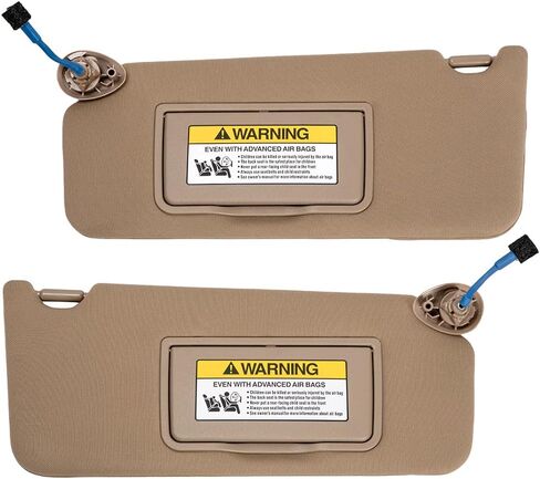 HIMIKI A Pair Gray Left and Right Sun Visor Sunvisor Compatible with Honda Accord 2008 2009 2010 2011 2012 2013 2014 2015 2016 2017 with Light Replaces# 83280-TA5-A51ZA in Saudi Arabia