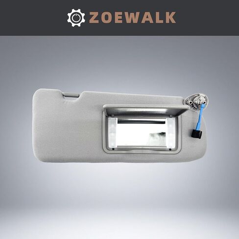 Zoewalk 83280-TLA-A01ZB مجموعة حاجب الشمس باللون الرمادي الفاتح مع ضوء مرآة متوافق مع Honda CR-V CRV 2017 2018 2019 2020 2021 2022 83280TLAA01ZB in Saudi Arabia