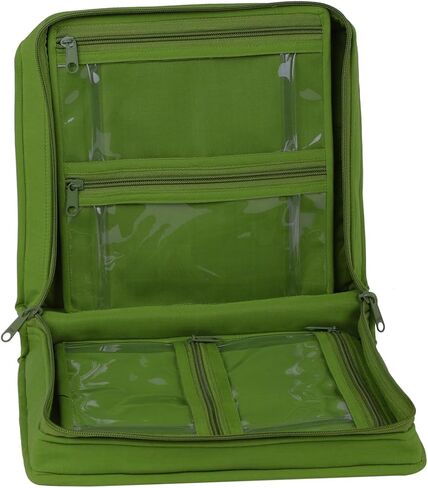 Yazzii Sewing Notions Tote Bag- Portable Sewing Accessories Organizer w Detached Sleeves- Aqua in Kuwait