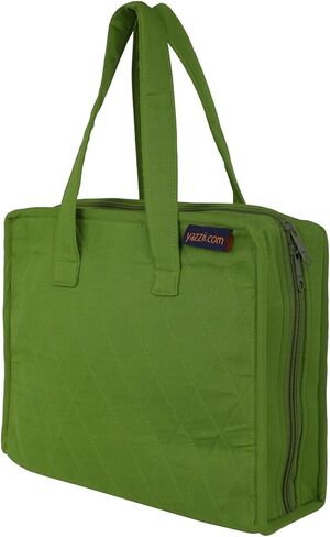 Yazzii Sewing Notions Tote Bag- Portable Sewing Accessories Organizer w Detached Sleeves- Aqua in Kuwait