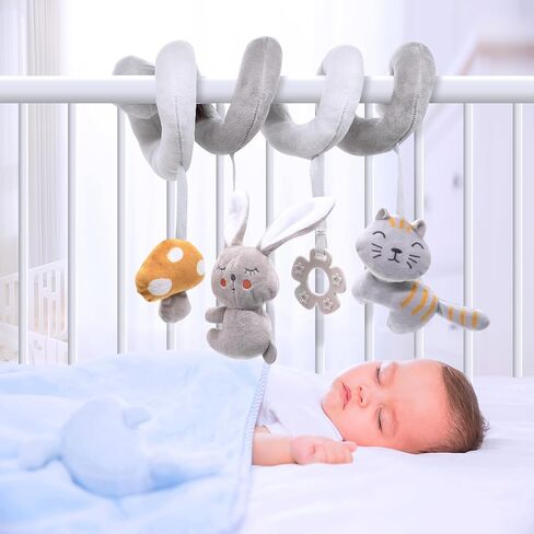 Blublu Park 3 قطع ألعاب مقعد السيارة، ألعاب أطفال عالية التباين ألعاب وقت البطن مونتيسوري للأطفال من عمر 0 ​​3 6 9 12 شهرًا، ألعاب كتب ناعمة حسية للأطفال والبنات والأولاد وأساسيات الطفل (الفيل) in Kuwait