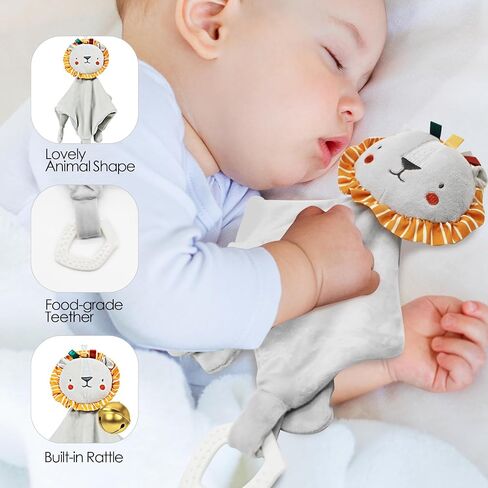 Blublu Park 3 Pcs Car Seat Toys, High Contrast Baby Toys Montessori Tummy Time Toys for Babies 0 3 6 9 12 Months, Sensory Soft Book Toys for Babies Girls Boys Baby Essentials (Elephant) in Saudi Arabia