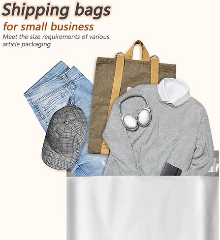 Vapulcio Newest Super-light Gray Alloy Poly Mailers 12x15.5 Inch 50 Pcs, Waterproof and Tear-resistant Mailers Poly Bags with Metallocene, Strong Toughness Metal Shipping Bags for Small Business in Saudi Arabia