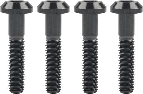 Wanyifa Titanium Umbrella Head M8 15 20 25 30 35mm Bolt Screw for Bicycle Motorcycle Car Pack of 4 (M8x35mm, Normal Titanium) in Saudi Arabia