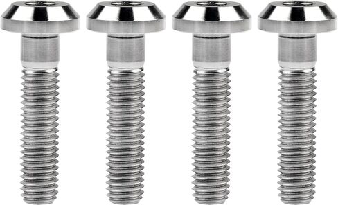 Wanyifa Titanium Umbrella Head M8 15 20 25 30 35mm Bolt Screw for Bicycle Motorcycle Car Pack of 4 (M8x35mm, Normal Titanium) in Saudi Arabia