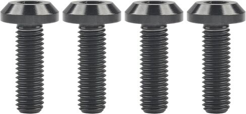 Wanyifa Titanium Umbrella Head M8 15 20 25 30 35mm Bolt Screw for Bicycle Motorcycle Car Pack of 4 (M8x35mm, Normal Titanium) in Saudi Arabia